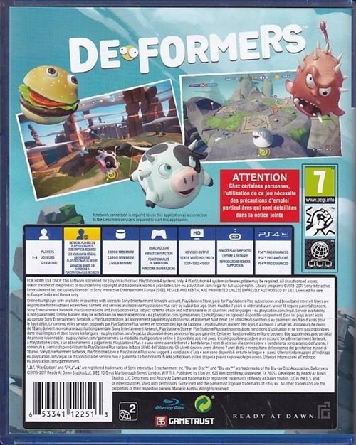Deformers - PS4 (A Grade) (Genbrug)